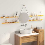 vidaXL Étagère flottante 4 Pièces Jaune moutarde 80 x 9 x 2 5 cm Acier