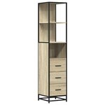 vidaXL Armoire de salle de bain chêne sonoma 35x37 5x166 cm