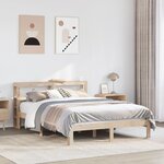 vidaXL Cadre de lit avec tête de lit sans matelas 150x200 cm
