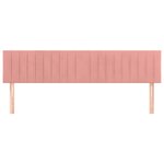 vidaXL Têtes de lit 2 Pièces Rose 100x5x78/88 cm Velours