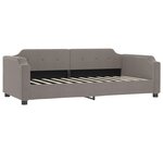 vidaXL Lit de jour avec matelas taupe 90x200 cm tissu