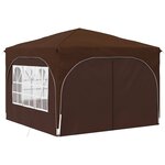vidaXL Tente de fête pop-up 290 x 290 x 245 cm Marron