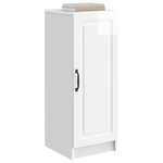 vidaXL Buffet Blanc brillant 33 x 34 5 x 87 cm Bois d'ingénierie