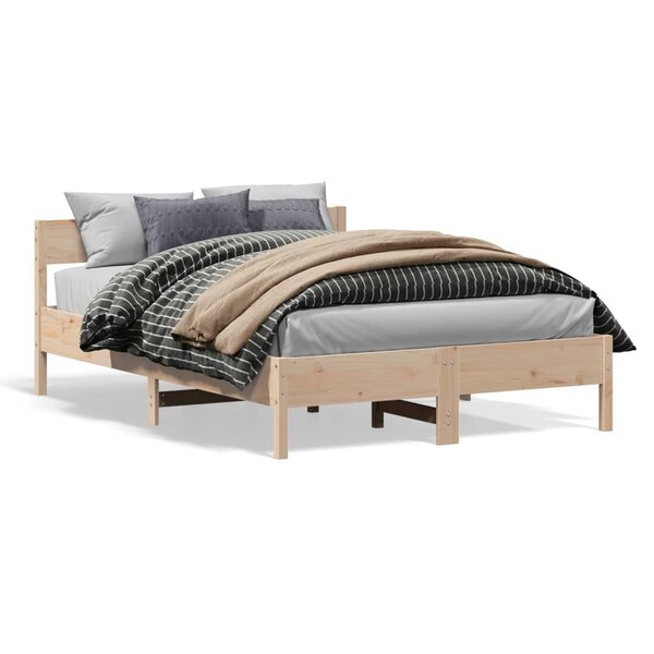 vidaXL Cadre de lit sans matelas 120x190 cm bois de pin massif