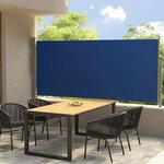 vidaXL Auvent latéral rétractable de patio 140x300 cm Bleu