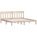 vidaXL Cadre de lit sans matelas bois massif