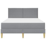 vidaXL Cadre de lit vidaXL Gris clair 120 x 190 cm Polyester