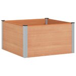 vidaXL Jardinière surélevée Marron 100 x 100 x 54 cm