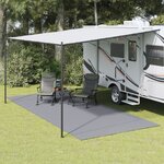 vidaXL Tapis de sol de camping gris clair 5x2 5 m