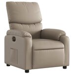 vidaXL Fauteuil inclinable électrique Cappuccino Similicuir