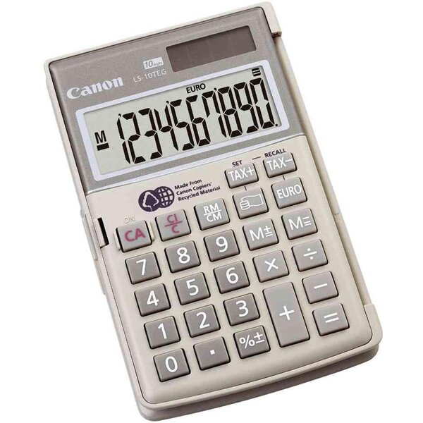 Calculatrice LS-10 TEG 10 chiffres Couvercle CANON