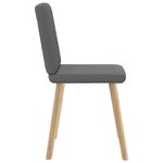 vidaXL Chaises à manger lot de 4 gris foncé tissu