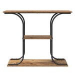 vidaXL Table console Bois ancien 101 x 35 x 80.5 cm Bois d'ingénierie