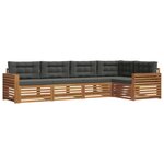 vidaXL Ensemble de canapés d'extérieur 5 pc Naturel et Anthracite