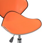 vidaXL Chaises à manger pivotantes lot de 2 orange similicuir