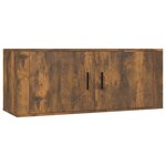vidaXL Ensemble de meubles TV 8 Pièces Chêne fumé Bois d'ingénierie