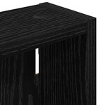 vidaXL Armoire murale de salle de bain Chêne Noir 20 x 10 x 50 cm