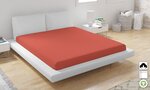 Drap housse en coton bio 160 x 200 cm - Orange