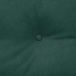 vidaXL Coussin de Dos Vert foncé 140 x 24 x 50 cm Velours