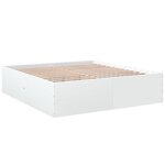 vidaXL Cadre de lit sans matelas blanc 200x200 cm