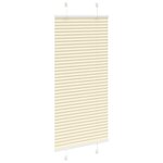 vidaXL Store plissé crème 65x100 cm largeur du tissu 64 4 cm polyester