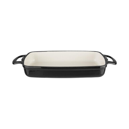 Plat en fonte rectangulaire 2.8 l noir - vogue -  - fonte2.8oui 295x220x50mm