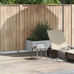 VidaXL Table basse de jardin rectangulaire gris clair résine tressée
