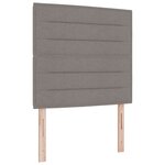 vidaXL Tête de lit Design Lignes Taupe 90 cm Tissu