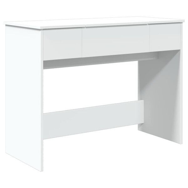 vidaXL Coiffeuse avec miroir blanc 100x45x76 cm