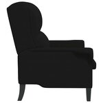 vidaXL fauteuil Noir 76 x 94 x 102 cm Microfibre