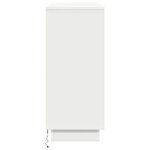 vidaXL Buffet LED avec étagère Blanc 90 x 32 x 75 cm Bois d'ingénierie