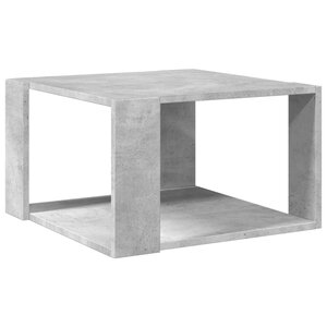 vidaXL Table basse gris béton 51 5x51 5x30 cm bois d'ingénierie