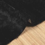 vidaXL Tapis shaggy à poils longs NAVARRA noir 120x170 cm polyester