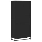 vidaXL Bibliothèque noir 80 5x35x170 5 cm bois d'ingénierie