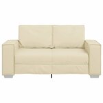 vidaXL Fauteuil canapé Crème 160 x 78 x 84 cm Cuir artificiel