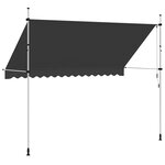 vidaXL Auvent manuel rétractable 350 cm Anthracite