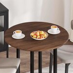 vidaXL Plateau de table Chêne marron 80 x 80 x 1 5 cm