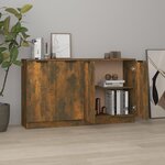 vidaXL Buffets 2 Pièces Chêne fumé 60x30x70 cm Bois d'ingénierie
