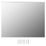 vidaXL Miroir mural sans cadre avec lampes LED Rectangulaire Verre
