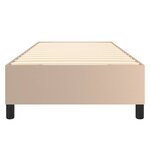 vidaXL Cadre de lit sans matelas cappuccino 90x200 cm similicuir