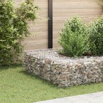 vidaXL Lit surélevé cube à gabion Fil d'acier 40x40x40 cm