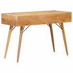 vidaXL Bureau d'écriture Marron 110 x 55 x 76 cm Bois de mangue massif