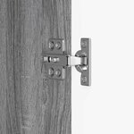 vidaXL Buffet Sonoma gris 66 x 34 5 x 90 cm Bois d'ingénierie