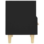 vidaXL Table de chevet Noir 40x35x47 cm