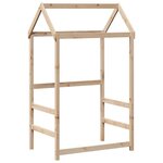 vidaXL Ensemble de lit et de banc avec toit 90x200 cm bois pin massif