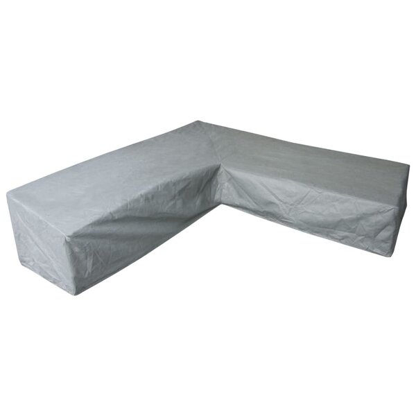 Eurotrail Housse de meubles en L 225x225x100/70 cm Gris