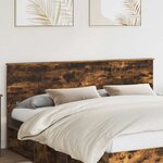 vidaXL Tête de lit Chêne fumé 180 cm Bois d'ingénierie