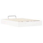 vidaXL Cadre de lit ottoman avec rangement Blanc 150 x 200 cm
