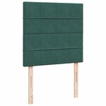 vidaXL Sommier à lattes de lit avec matelas Vert foncé 90x200 cm