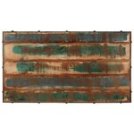 vidaXL Table basse roulettes bois de récupération massif 100x55x26 cm